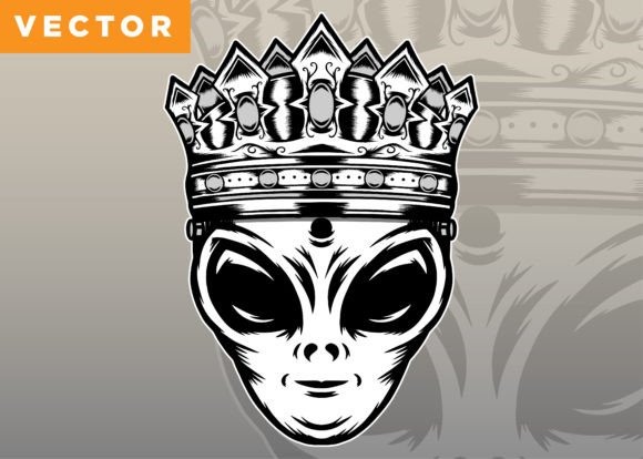 Download King Alien Illustration - Alien illustration Collection