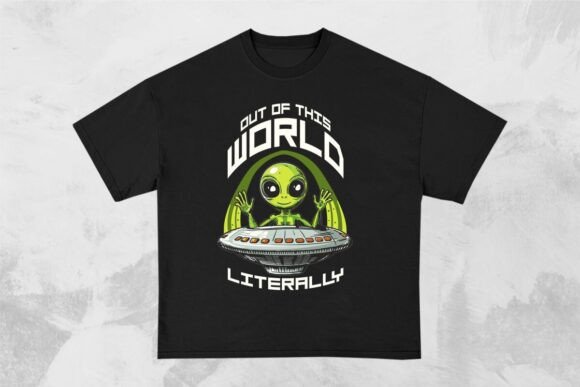 Download Out of This World Funny Alien Design - Premium Bundle