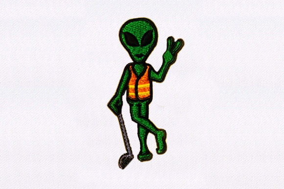 Download Golf Playing Alien Design - Alien design Collection