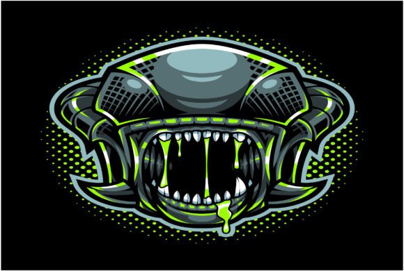 Download Alien Head Esport Mascot Logo Design - Logo Collection