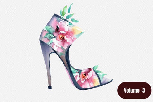 Download Floral High Heels Sublimation Watercolor - Premium Resources