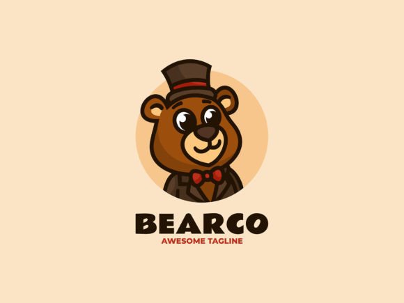 Download Bear Mascot Cartoon Logo - Logo Collection