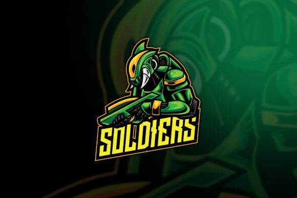 Download Soldier Alien Warrior Esport Logo - Logo Collection