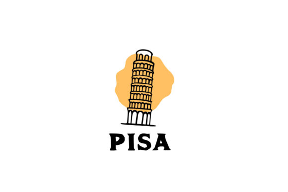 Download Vintage Hand Drawn Pisa Tower Logo - Logo Collection