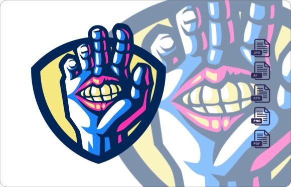 Download Gluttony Hand E-Sport Logo Series - Logo Collection